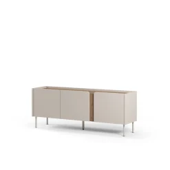 Tv-meubel Lucile 3d 140cm Crème/Naturel - Giga Meubel