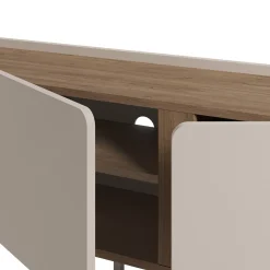 Tv-meubel Lucile 3d 140cm Crème/Naturel - Giga Meubel