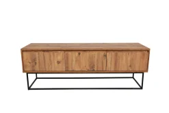 Tv-Meubel Lupin Melamine Walnoot Zwart 140cm