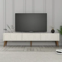 Tv-meubel Lyon Crème/Walnoot 180cm
