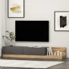 Tv-meubel Majör Antraciet/Walnoot 180cm