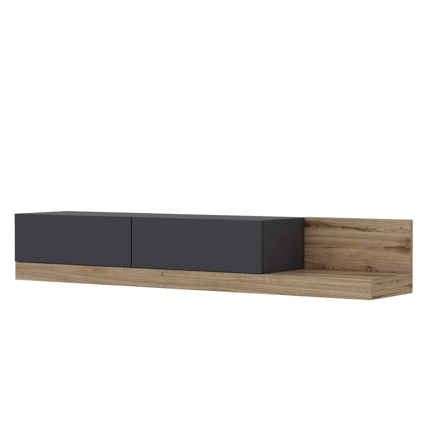 Tv-meubel Majör Antraciet/Walnoot 180cm