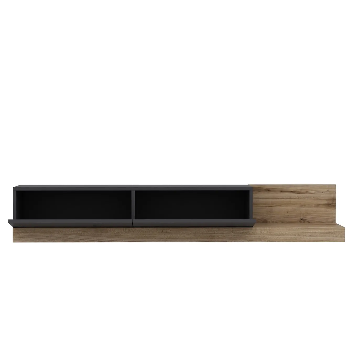Tv-meubel Majör Antraciet/Walnoot 180cm