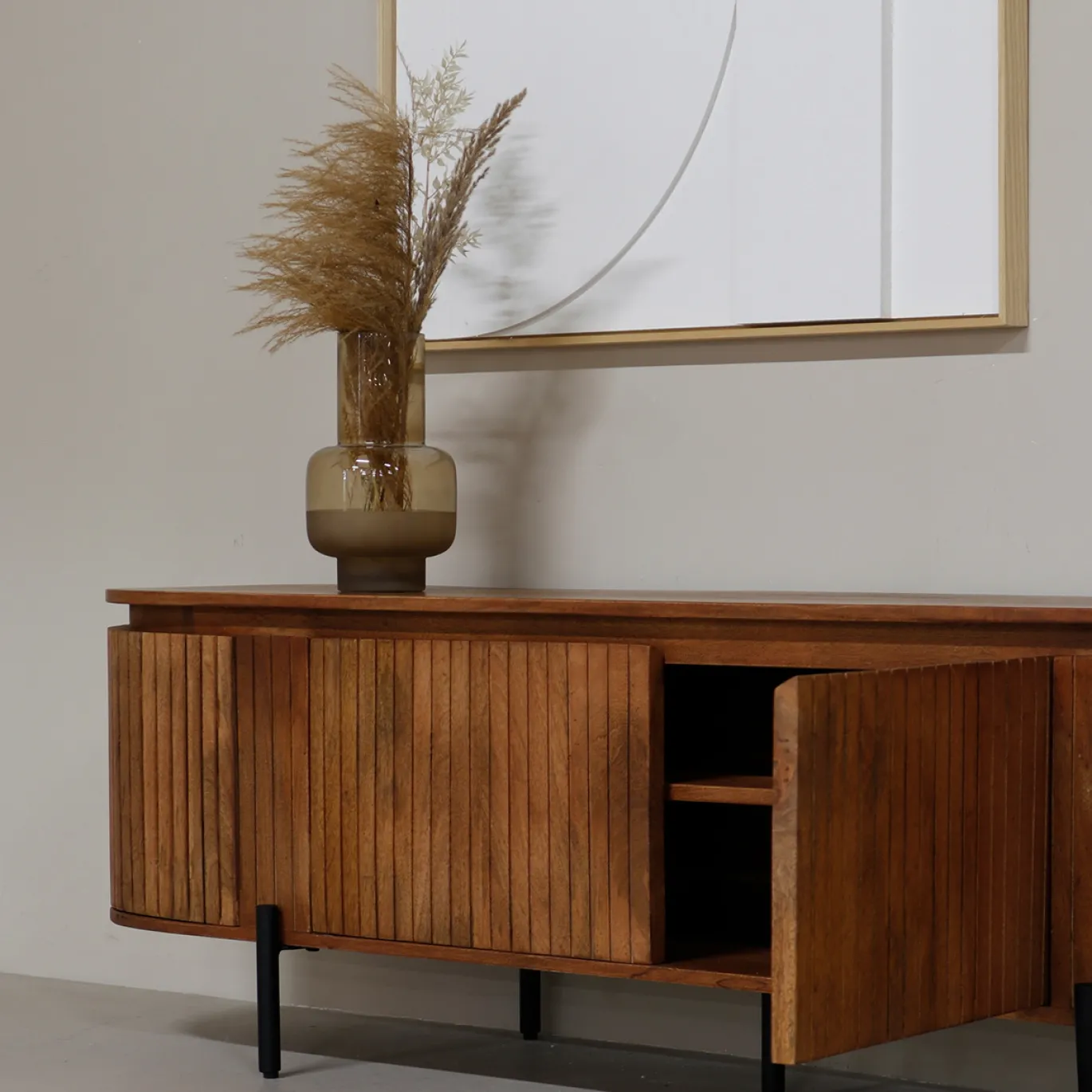 Tv-meubel Marlène Bruin 200cm - Giga Meubel