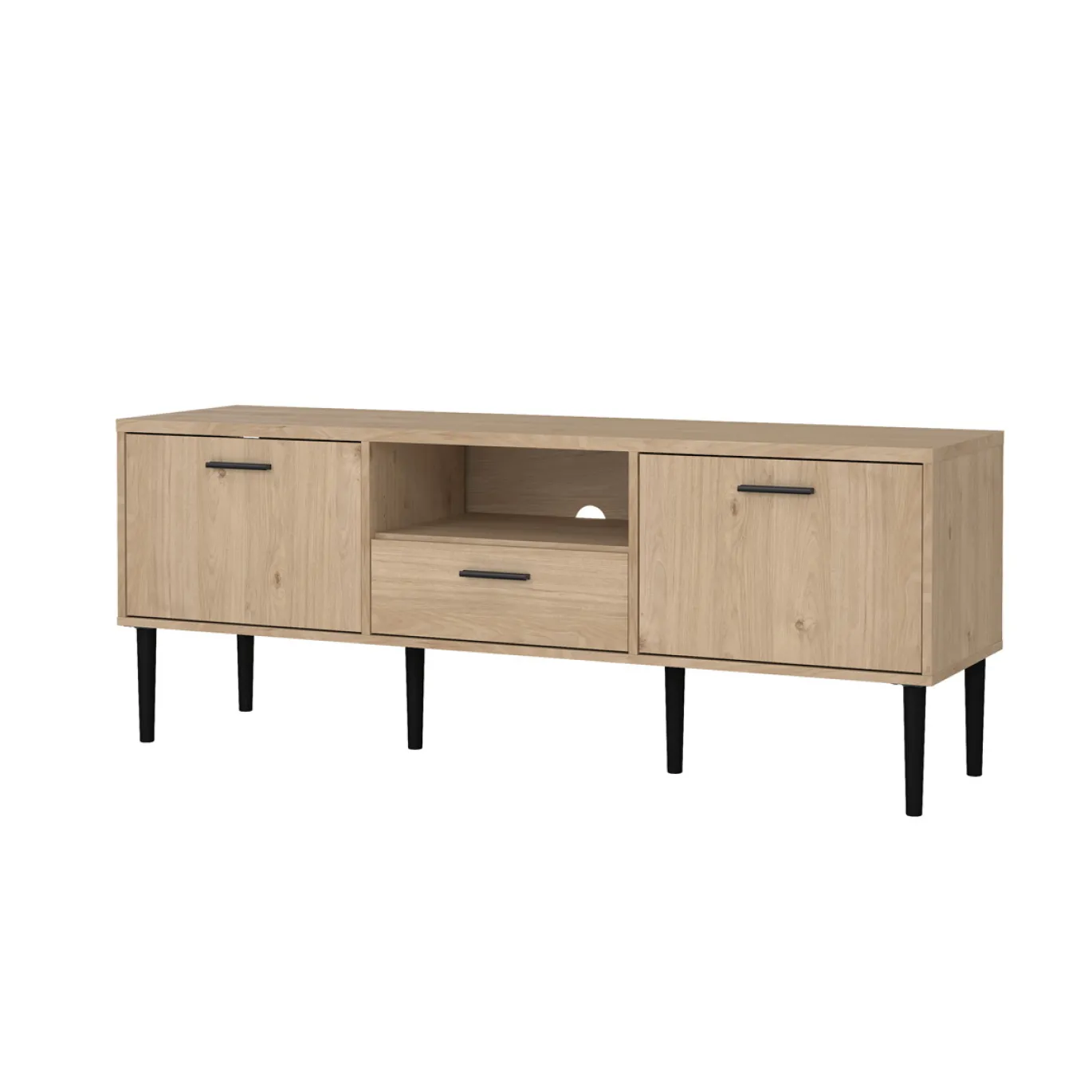 Tv-meubel Media Jackson Hickory 147cm - Giga Living