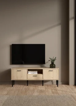 Tv-meubel Media Jackson Hickory 147cm - Giga Living