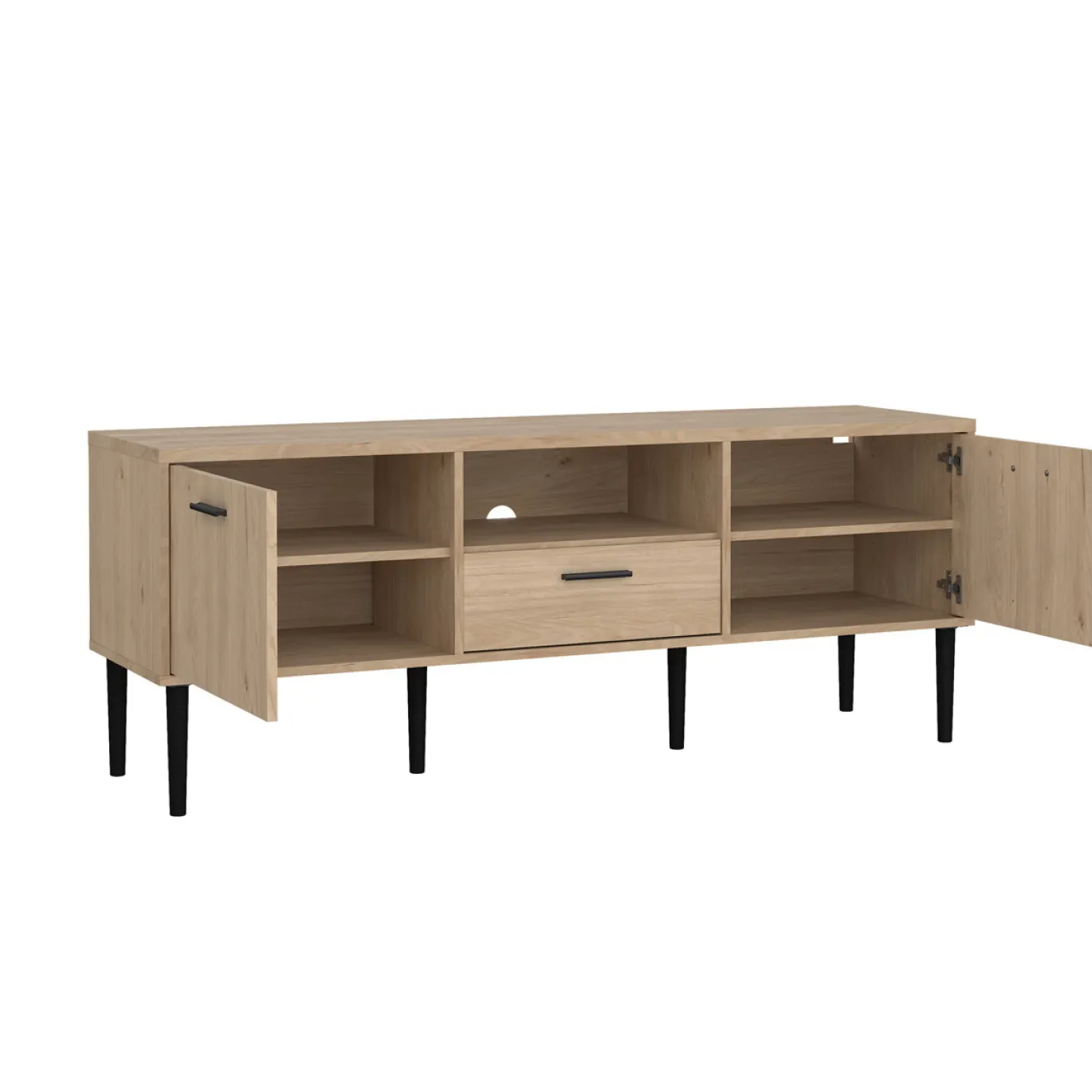 Tv-meubel Media Jackson Hickory 147cm - Giga Living