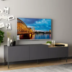 Tv-meubel Mia Antraciet 160cm