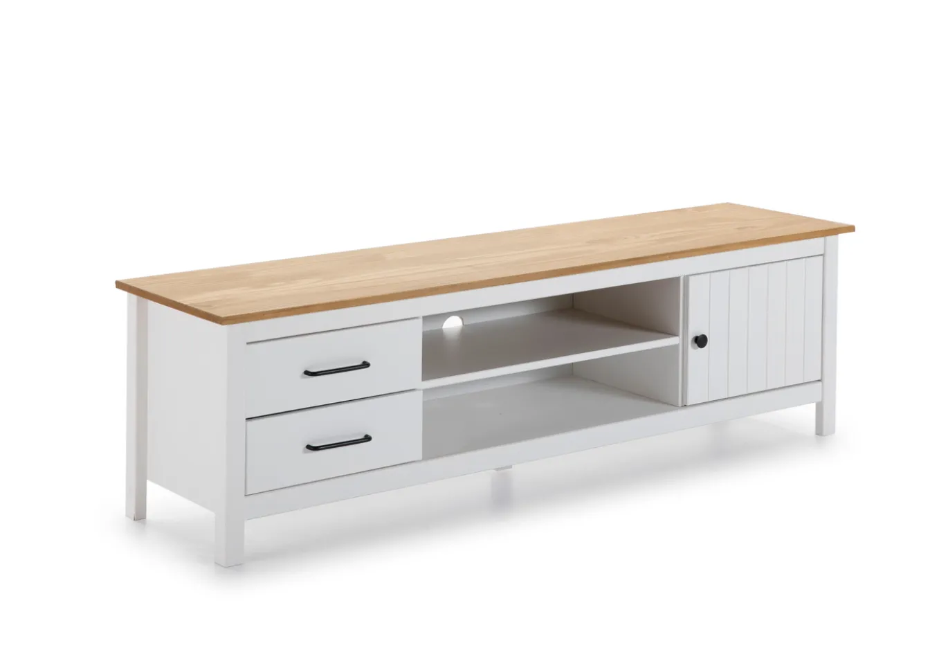 Tv-meubel Miranda 1d2v2L Wit Wax - Giga Meubel