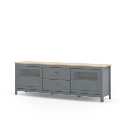 Tv-meubel Misti 2L2d 180cm Khaki Groen/eiken - Giga Meubel