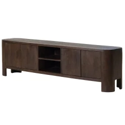 Tv-meubel Mitchel Walnoot 200cm Mangohout - Giga Meubel