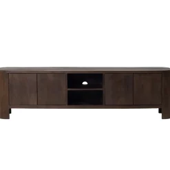 Tv-meubel Mitchel Walnoot 200cm Mangohout - Giga Meubel