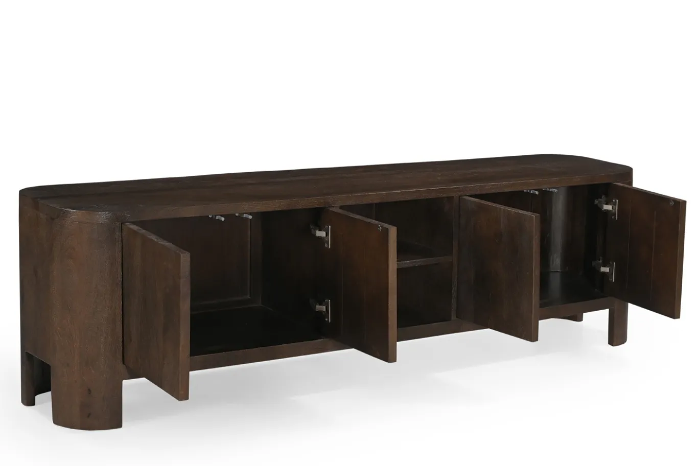 Tv-meubel Mitchel Walnoot 200cm Mangohout - Giga Meubel