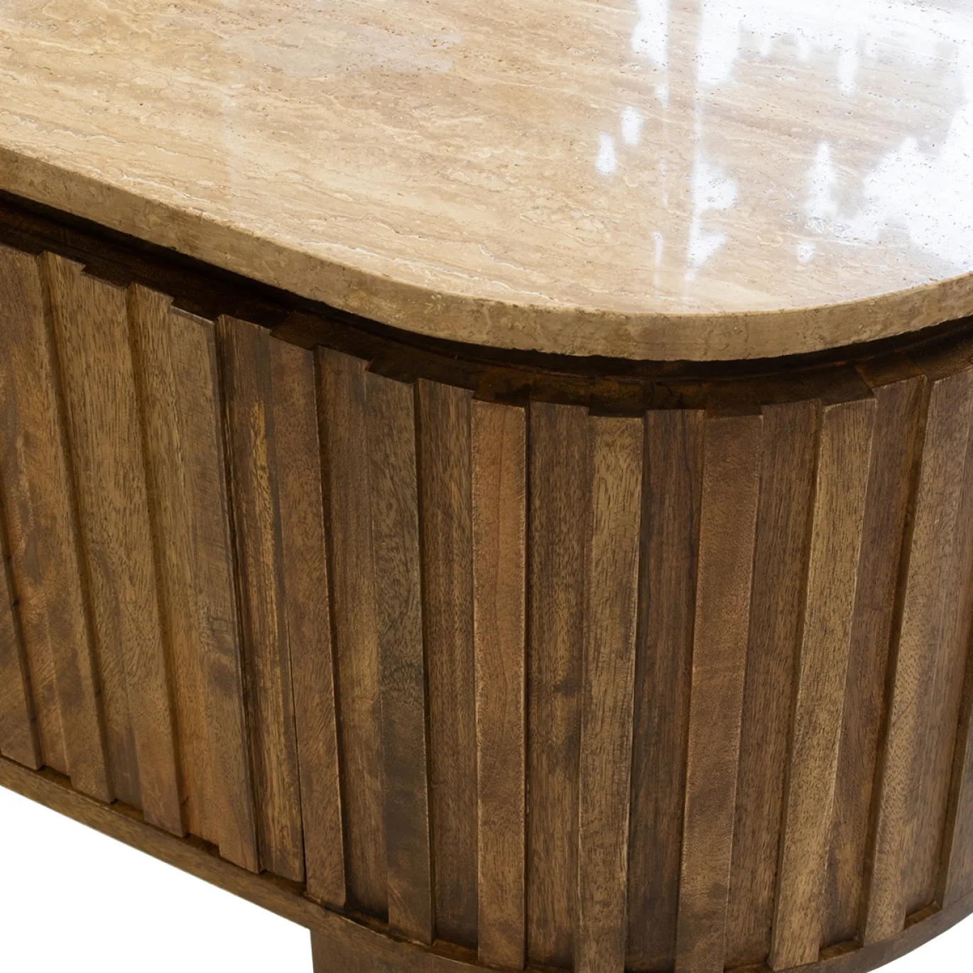 Tv-meubel Myra Travertin Bruin 175cm - Giga Meubel
