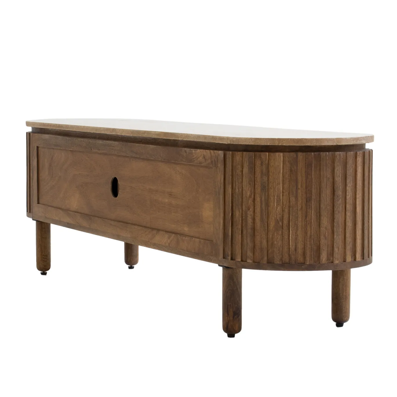 Tv-meubel Myra Travertin Bruin 175cm - Giga Meubel