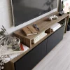 Tv-meubel Nexera Walnoot/Zwart 150cm