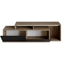 Tv-meubel Nexera Walnoot/Zwart 150cm