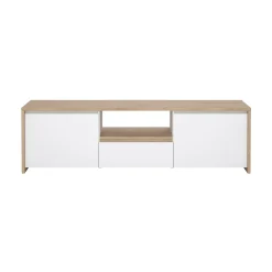 Tv-meubel Next Jackson Hickory Wit Hoogglans - Giga Living