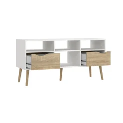 Tv-meubel Oslo Wit/Naturel - Giga Living