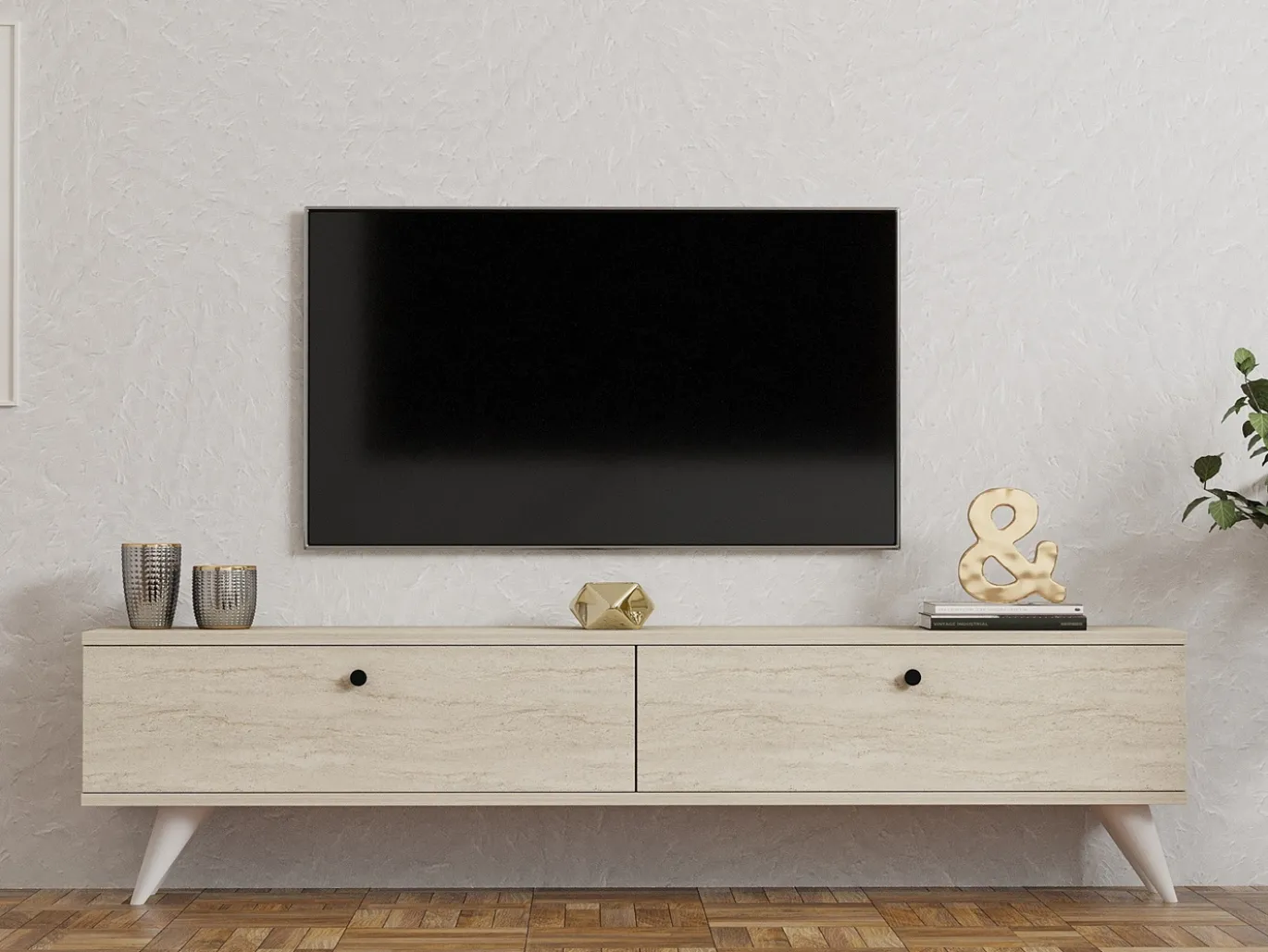 Tv-meubel Paris Travertinlook 160cm