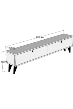 Tv-meubel Paris Wit 160cm