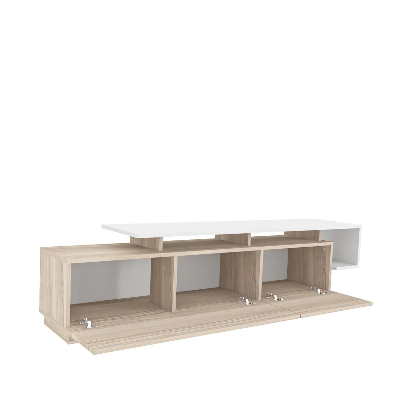 Tv-meubel Pia Naturel/Wit 180cm