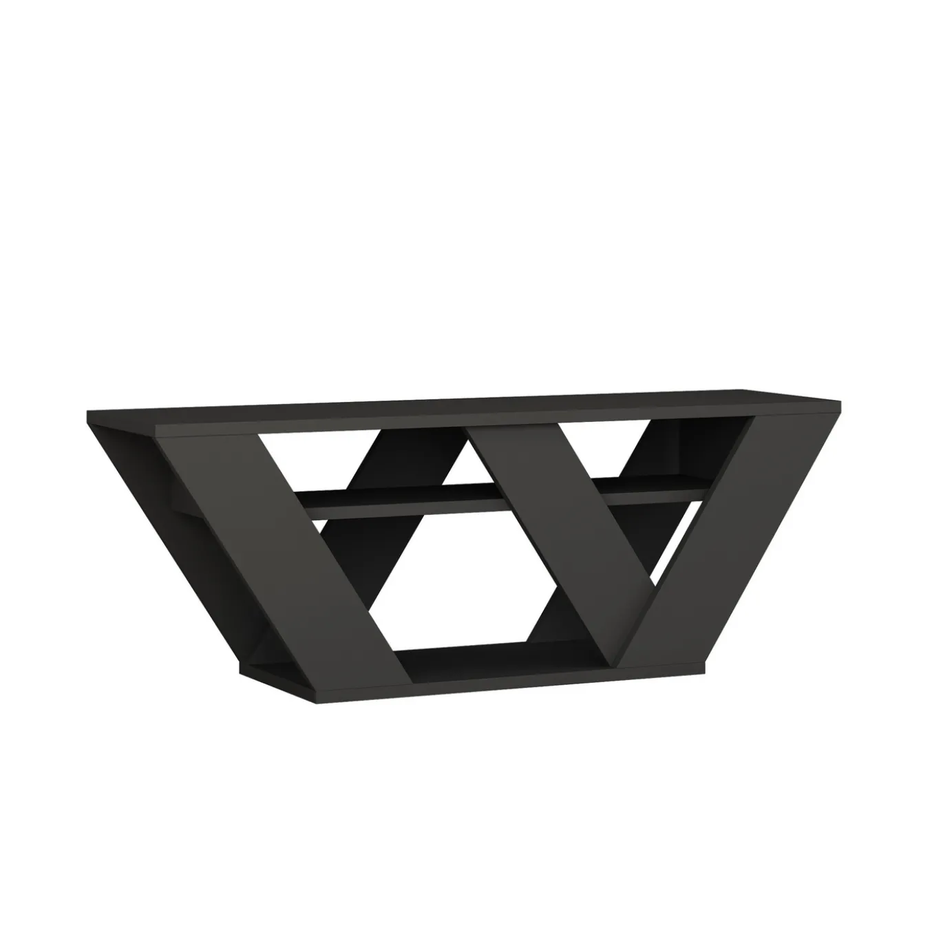 Tv-meubel Pipralla Antraciet 110cm