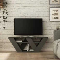 Tv-meubel Pipralla Antraciet 110cm