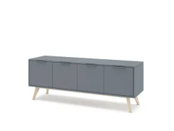 Tv-meubel Pisco 4d Khaki Groen/wit Wax - Giga Meubel