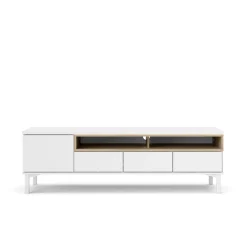 Tv-meubel Roomers Wit/Naturel - Giga Living