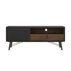 Tv-meubel Ry Noten Mat Zwart - Giga Living