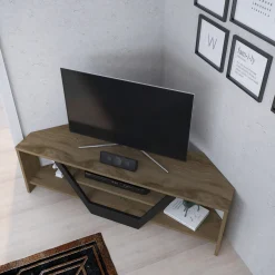 Tv-meubel Sares Bruin/Zwart