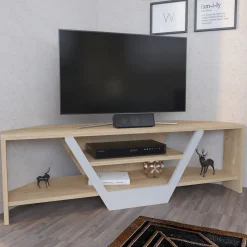 Tv-meubel Sares Naturel/Wit