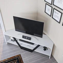 Tv-meubel Sares Wit/Zwart