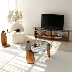 Tv-meubel Surf Smoke/Bruin 160cm