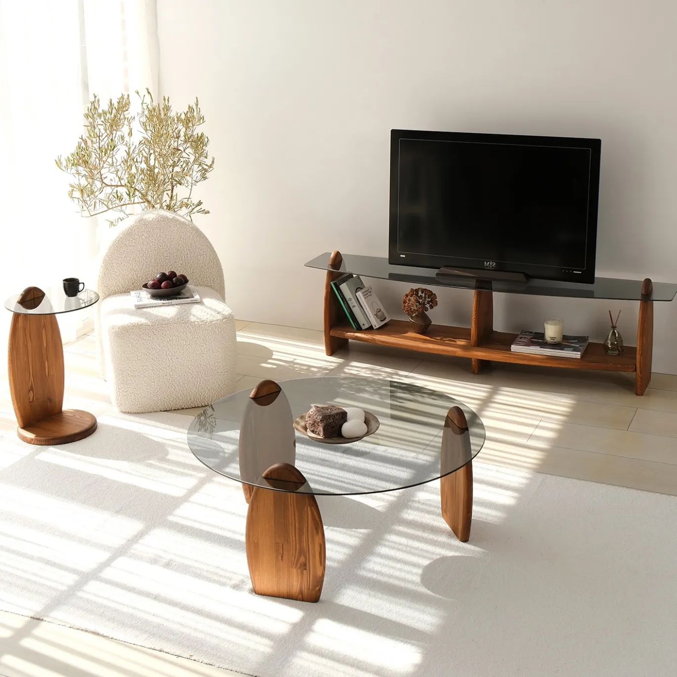 Tv-meubel Surf Smoke/Bruin 160cm