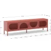 Tv-meubel Tayra 4d 180cm Terracotta - Giga Meubel
