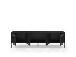 Tv-meubel Tayra 4d 180cm Zwart - Giga Meubel