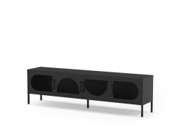 Tv-meubel Tayra 4d 180cm Zwart - Giga Meubel