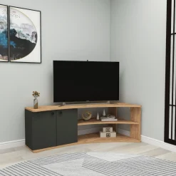 Tv-meubel Termera Naturel/Antraciet 135cm