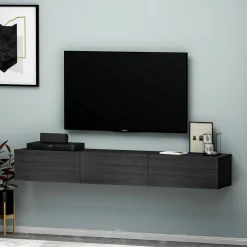 Tv-meubel Terra Zwart 180cm