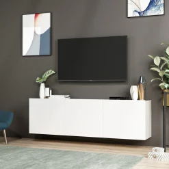 Tv-Meubel Tocoa Melamine Wit
