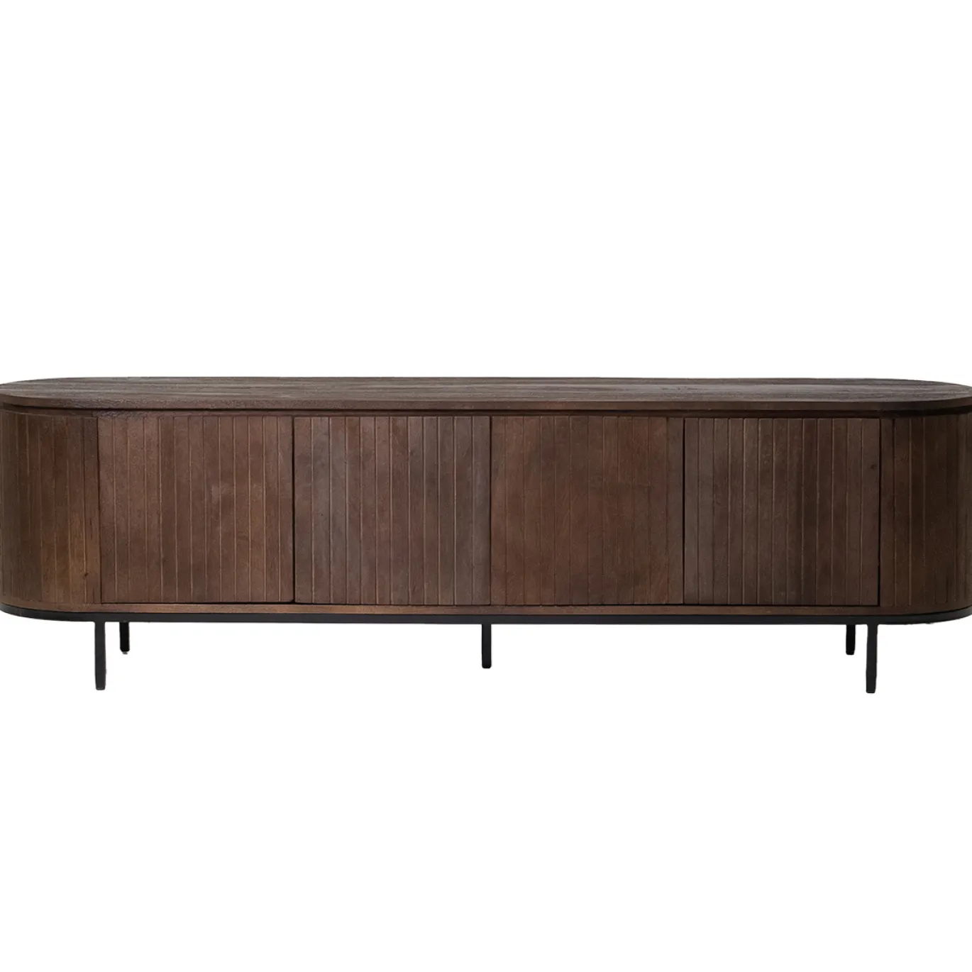 Tv-meubel Tora Walnoot 200cm Mangohout - Giga Meubel