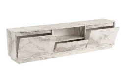 Tv-meubel Vanguard Wit Marmerlook 160cm