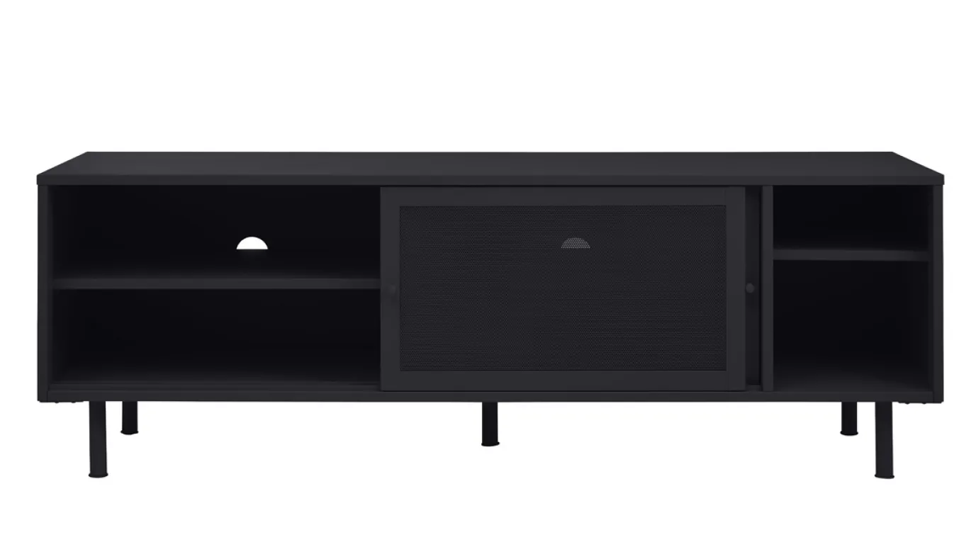Tv-meubel Veep Zwart Metaal 160cm - Giga Living