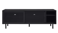 Tv-meubel Veep Zwart Metaal 160cm - Giga Living