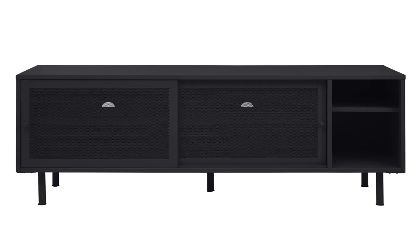 Tv-meubel Veep Zwart Metaal 160cm - Giga Living