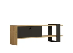 Tv-meubel Yonca Antraciet/Naturel 120cm