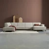U-Bank River met Chaise Longue Rechts Majestic Beige