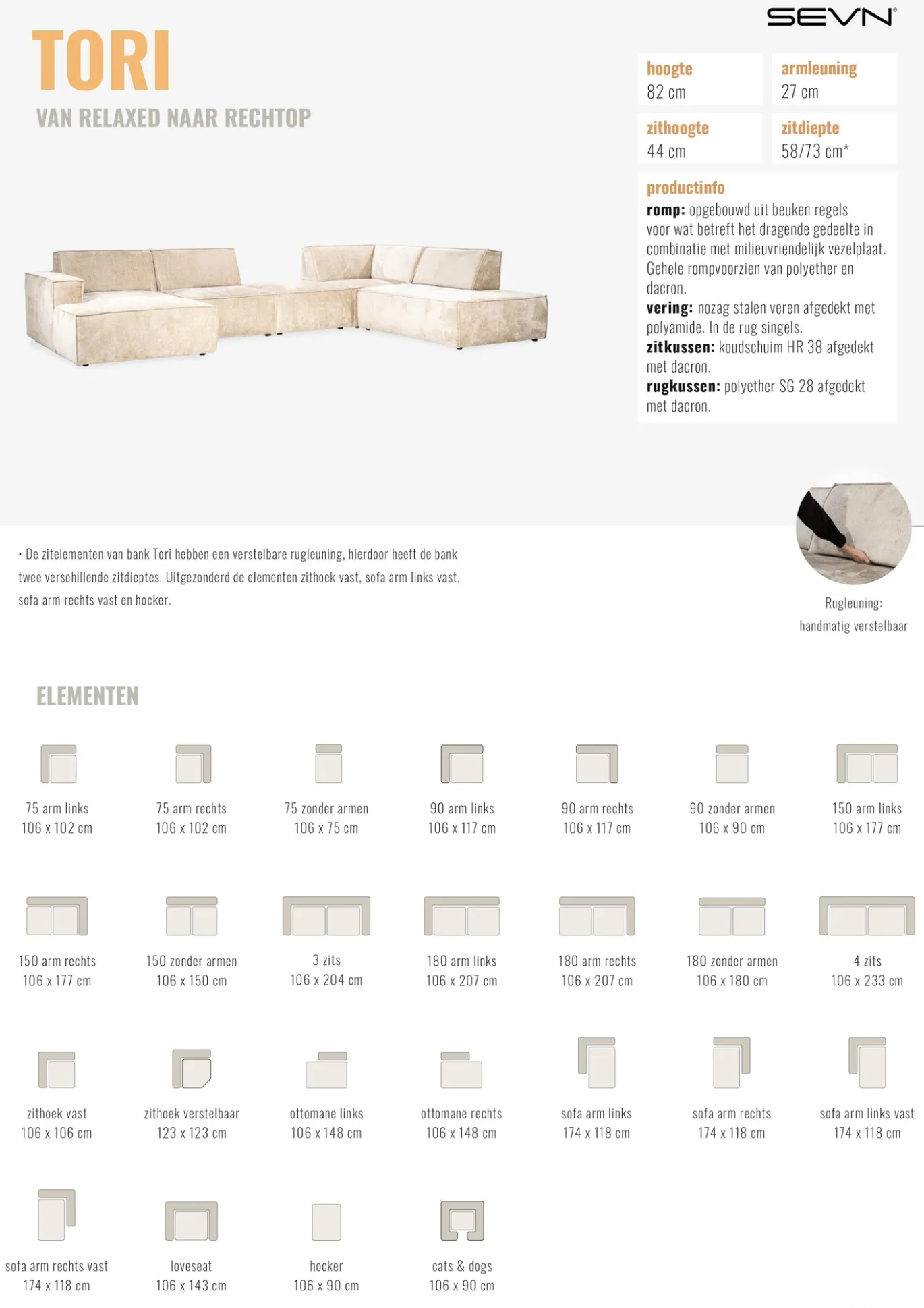 U-Bank Tori Bergen Beige